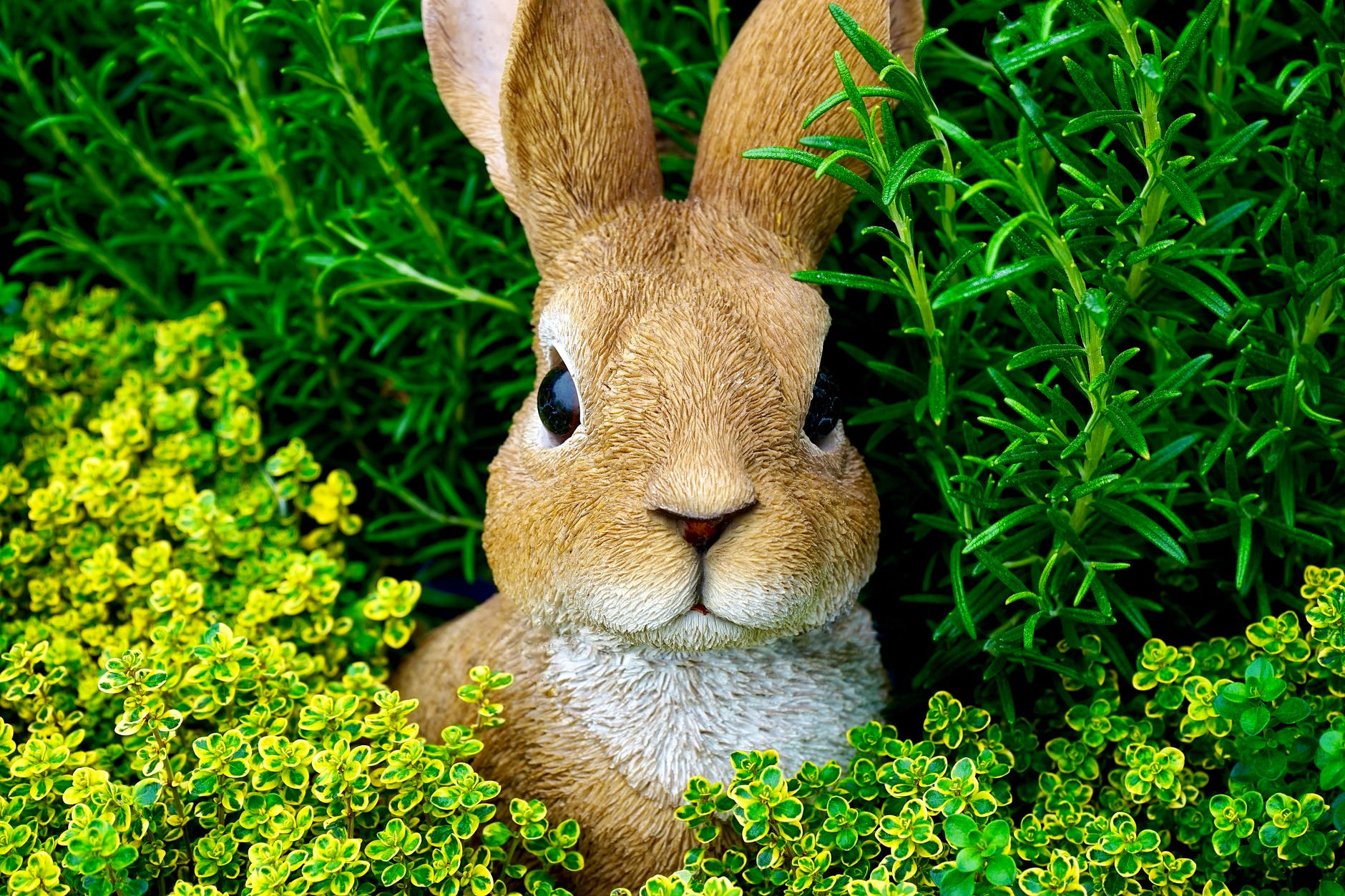 brown rabbit figurine