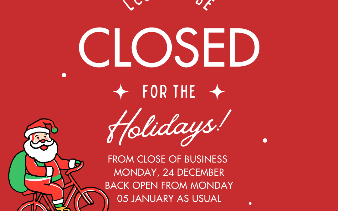 2025-2026 Festive Season Opening Hours