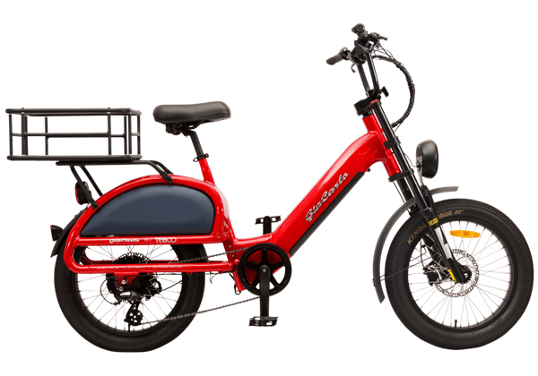 TEBCO GiaCarlo 20" Retro European Style eBike 250W Unisex Frame in Glossy Red