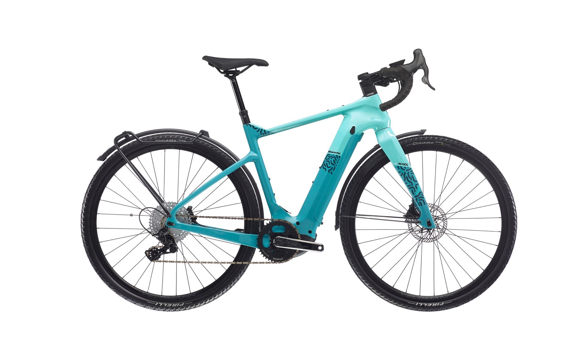 Bianchi e-Arcadex SRAM Apex XPLR 12sp YTB7H eGravel Bike (M Size) in Glacial Blue with Bosch Performance Line CX 85Nm motor
